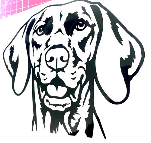 Viszla dog decal vinyl - 1x,