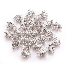 20 Tibetan Silver Double Sided