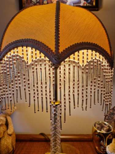Vintage glass table - glass,