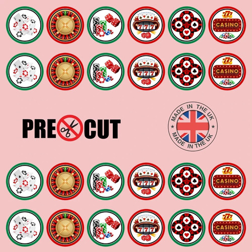 Pre cut casino edible - 96, pre-cut