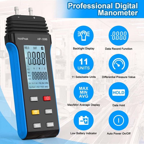 Digital manometer air pressure - manometer,