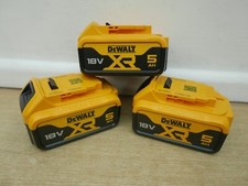 DeWalt DCB184 18V xr 5 ah Li-Ion Batteries  x 3