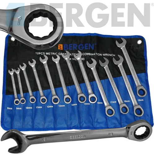 Bergen ratchet spanners 12pc - bergen,