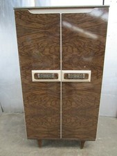 Vintage Retro 70s Stonehill  Walnut & Creme Effect / Shelf / Draw  Wardrobe 