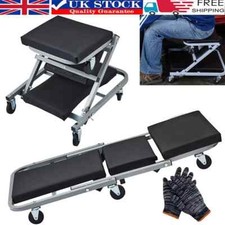 2 in 1 Z Creeper Seat Rolling Padded Auto Mechanics Shop Garage Work Stool