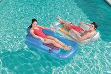 B4E Inflatable Pool Lounger and Floats Bundle | Assorted Designs and Colours