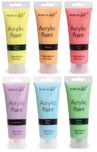 Pastel acrylic paints - acrylic,