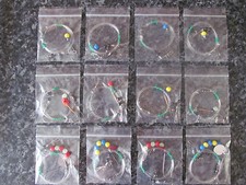 Sea fishing Rigs x 12; Pulleys - Shore, Beach and Boat Rigs - High Quality