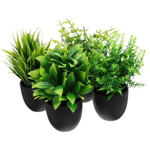 Pcs vivid faux plants - 4,