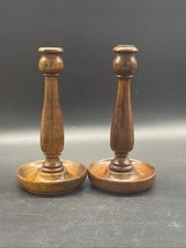 Vintage Wooden Pair Candle