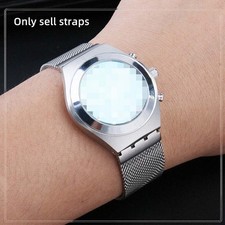 Milanese Mesh Strap for Swatch Watch Band 17mm 19mm Stainless Steel Bracelet
