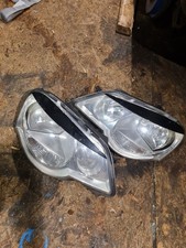 Volkswagen Polo 9n3 Headlights with Eyebrows Pair 2006-2009