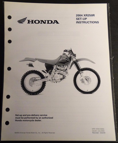 2004 honda motorcycle xr250r - 2004,