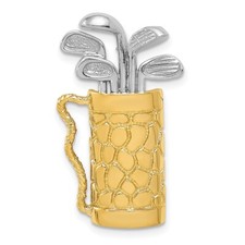 14k Two-tone Gold Golf Bag