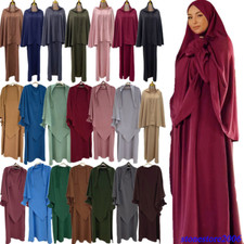 2pcs Khimar Abayas Muslim