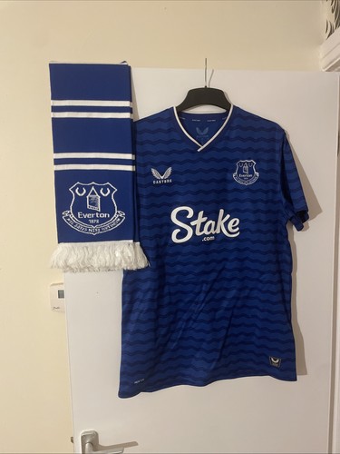 Everton home shirt with - home,