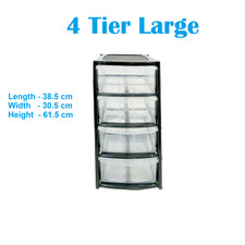 3/4/5/6 Large Drawer Plastic