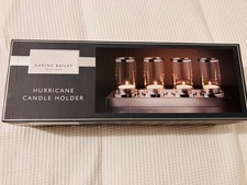 Karina Bailey Mirrored Hurricane Candle Holder Table Centre Piece Boxed