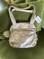 Kipling Large Metallic Blush