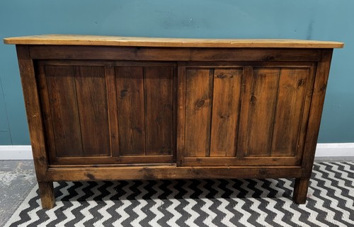 Rustic pine sideboard storage - sideboard,