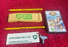 COLLECTIBLE LOT OF VINTAGE BP PETROL FARM SERVICE MEMORABILIA
