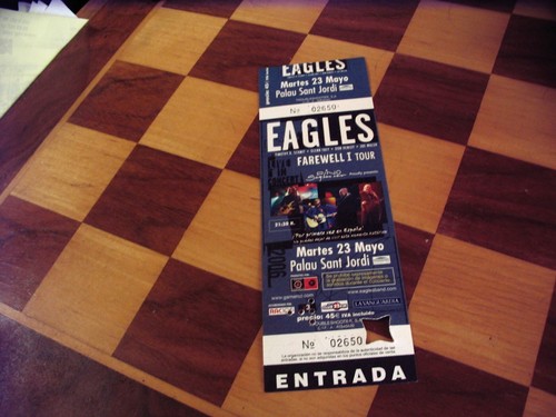 Eagles ticket barcelona 2006 - ticket,