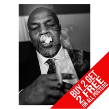 MIKE TYSON SMOKING CIGAR