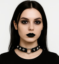 Heart Studded Collar Choker