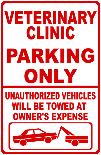 Veterinarian clinic parking - veterinarian,