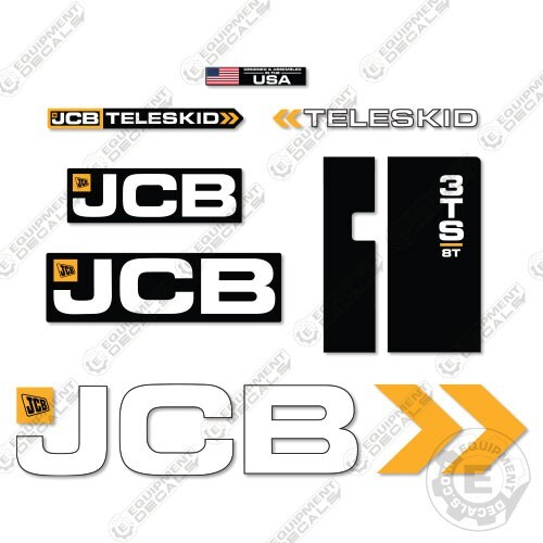 Fits jcb 3ts decal kit - 3ts-8t,