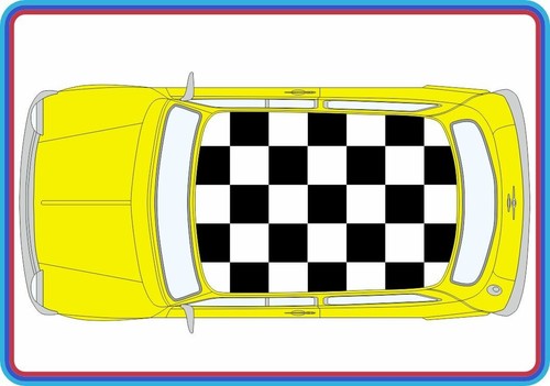Chequered roof decals - roof,