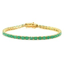 Emerald Tennis Bracelet –