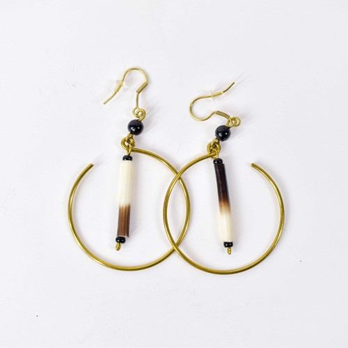 Earrings porcupine quills - earrings,