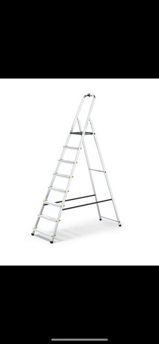 Aluminium step ladder tread - aluminium,