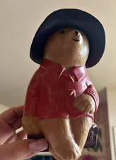 Paddington Bear Vintage Filmfair Money Box Piggy Bank 1979 No Key With Hat C&G