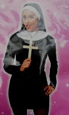 ADULT  NUN COSTUME Fancy Dress Ladies 