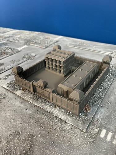 Military compound building - military,