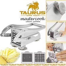 MASTER COOK Potato Chipper French Fries Slicer Chip Cutter Chopper & 2 Blades UK