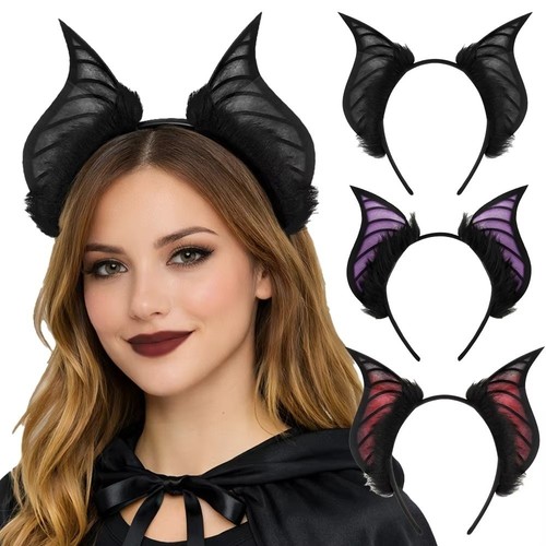 Halloween bat ear headband - halloween,