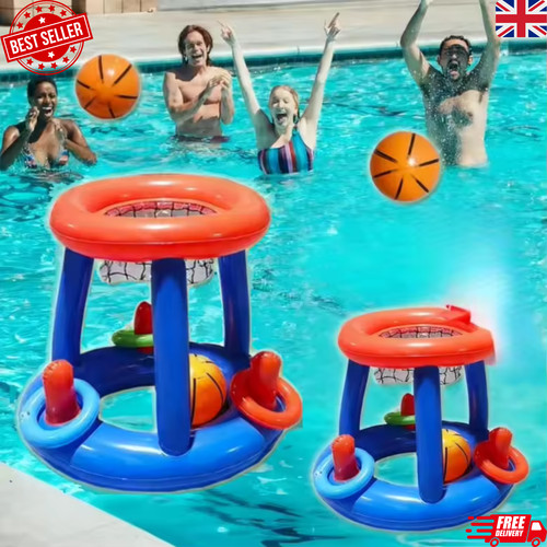 Inflatable basketball hoop set - basketball,