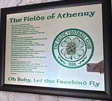 Celtic Fields of Athenry Mirror 22x18” Irish Decor Celtic Wall Art Glass