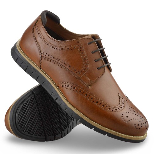 Mens leather brogues smart - mens,