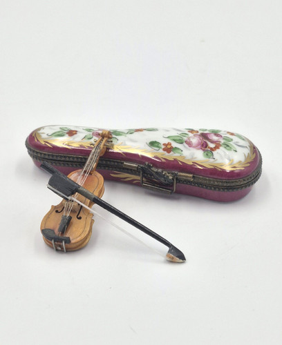 Limoges minature violin - limoges,