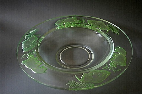 Art deco verlys glass - art,
