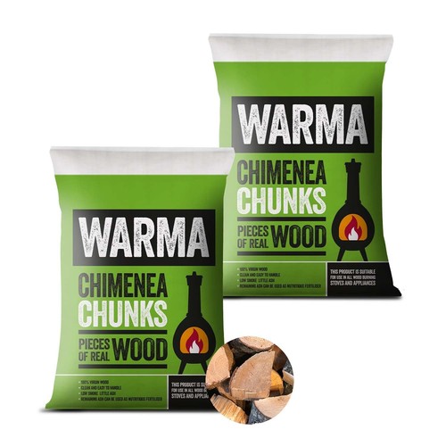 Pack warma chimenea chunks - x,