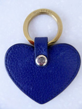 Mulberry Heart Keyring in Blue