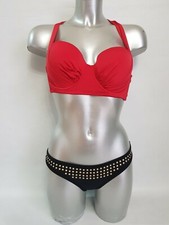 Wolf And Whistle Black Bikini Top Size 34E / uk 6