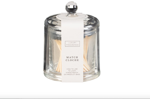 Luxury matches with cloche - matches, jar