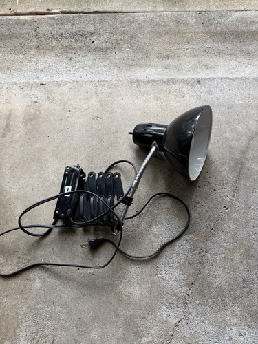 Industrial scissor lamp black - scissor,