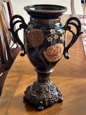 Ornate Vase Urn Floral Ceramic